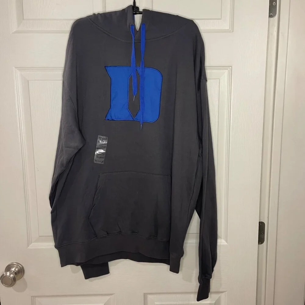 Duke University Pullover Hoodie Unisex Adult XXL Blue Devils Sweatshirt NCAA NEW